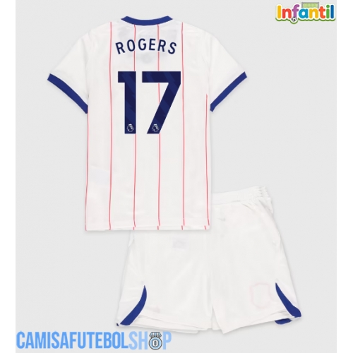 Camisa de time de futebol Chelsea Morgan Rogers #17 Replicas 3º Equipamento Infantil 2026-27 Manga Curta (+ Calças curtas)